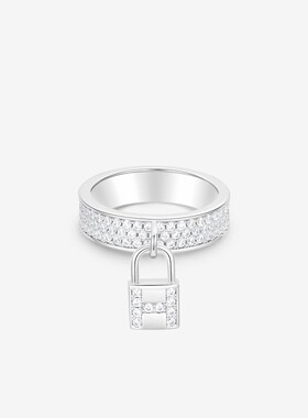 法式气质高级百搭戒指锁头戒指女轻奢时尚轻奢风高级设计感