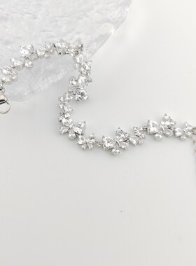 合金琉璃手链 早春粉彩风轻奢高级感蝴蝶 紫色蝴蝶吊坠女士精致