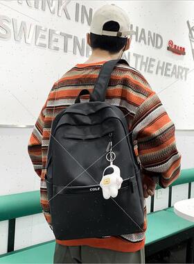 backpack fashion leather membrane large-capacy men  middle s