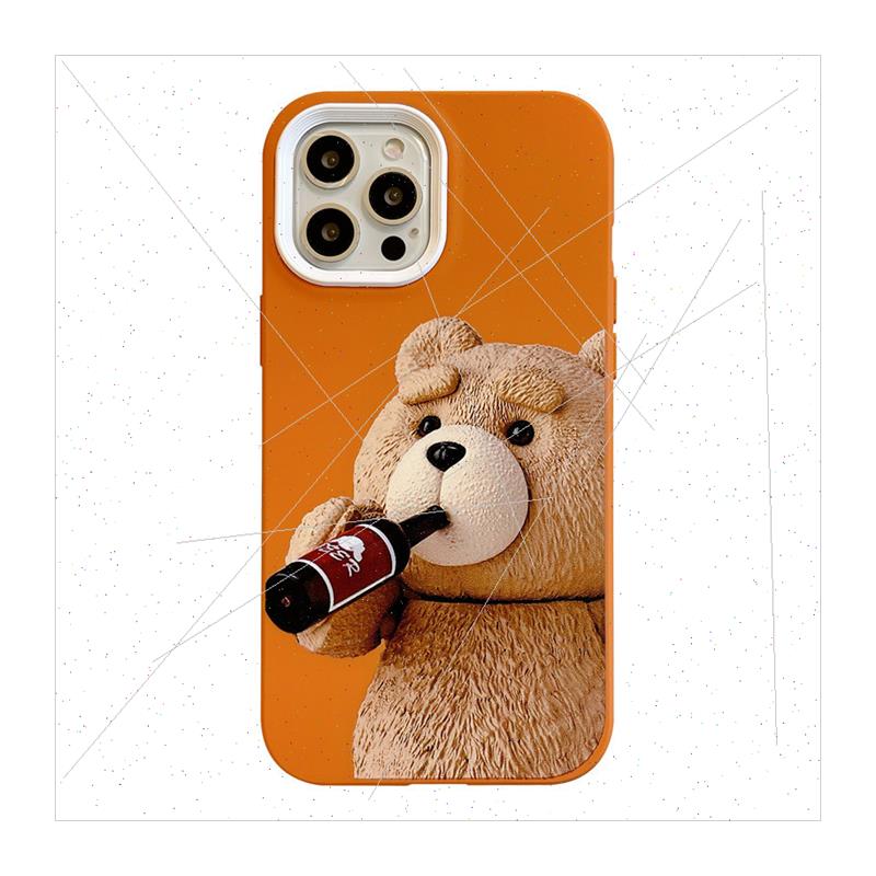 适用 iPhone11/12/13PRO cartoon teddy bear Apple XSMAX phone - 图3