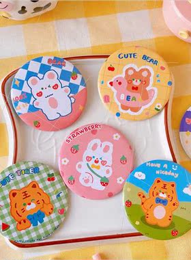mple cute cartoon small mirror student handy makeup mirror p