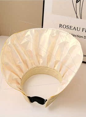 Hollow top hat women summer outdoor leisure versatile sunscr