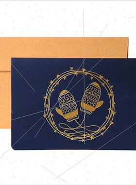 Stamping Christmas Greeting Cards Send Envelope Moose Fawn C