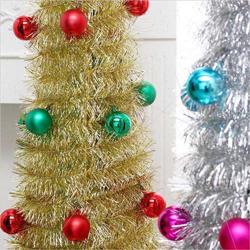 New Products Christmas Decoration Retractable Folding Woolen - 图0