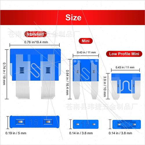 306pcs Automotive Fuse Blade Small Medium Mini Zinc Insert F-图1