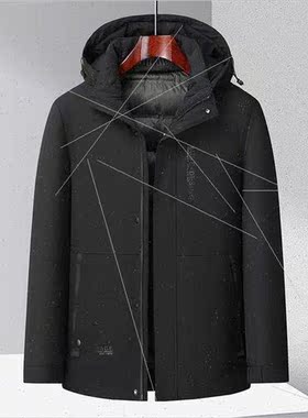 Middle-aged elderly cotton jacket men winter cold warm grand