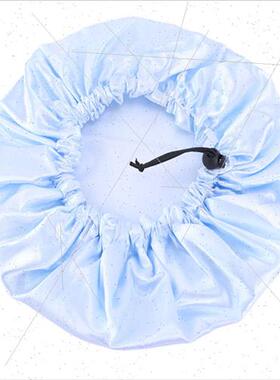 Children Adjustable Satin Shower Cap Swimming Cap Hairdressi