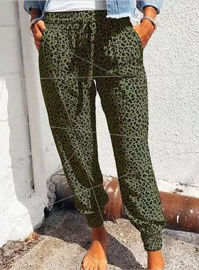 2021 Summer New Women Loose Printed Casual Pants OM9299