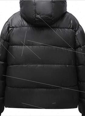 Hooded black gold cotton jacket men winter new couple thicke