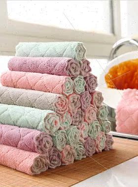 Kchen household cleaning wipes absorbent thickened double-si