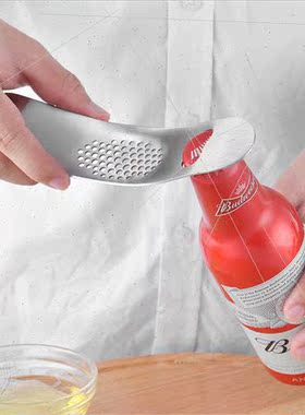 Kchen Gadgets Stainless Steel Thickened Curved Manual Garlic
