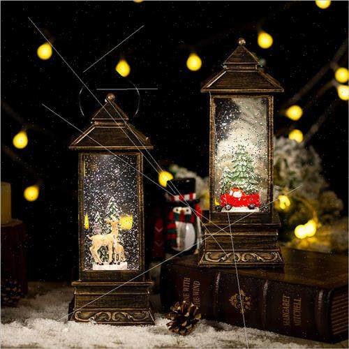 Christmas decorations water globe lights wind lights automat - 图1
