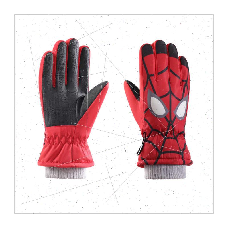 Children warm gloves female fall winter boys skiing padded t - 图3