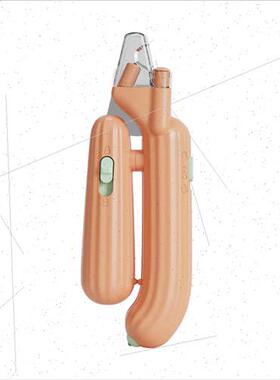 Cactus nail clippers cat dog nail clippers LED blood line mu