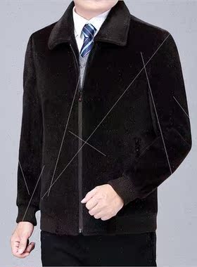 Middle-aged cashmere jacket men fall winter business casual