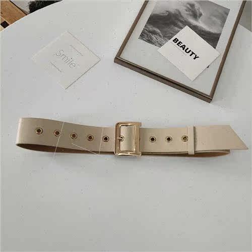 Women buckle waist seal pin buckle wide belt belt tie plasti - 图2