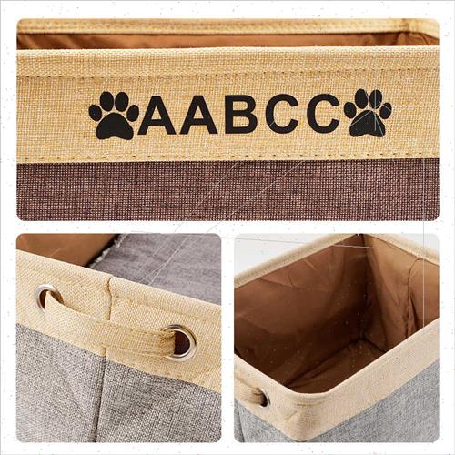 Foldable toy storage basket imation cotton linen storage bas - 图1