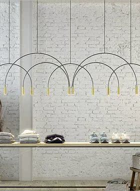 Scandinavian post-modern light luxury minimalist guest dinin