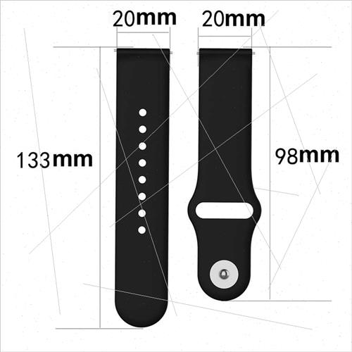 适用Samsung Galaxy Watch42mm Smartwatch Silicone Strap Rever-图0