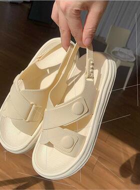 Casual seaside vacation soft bottom beach sandals female sum