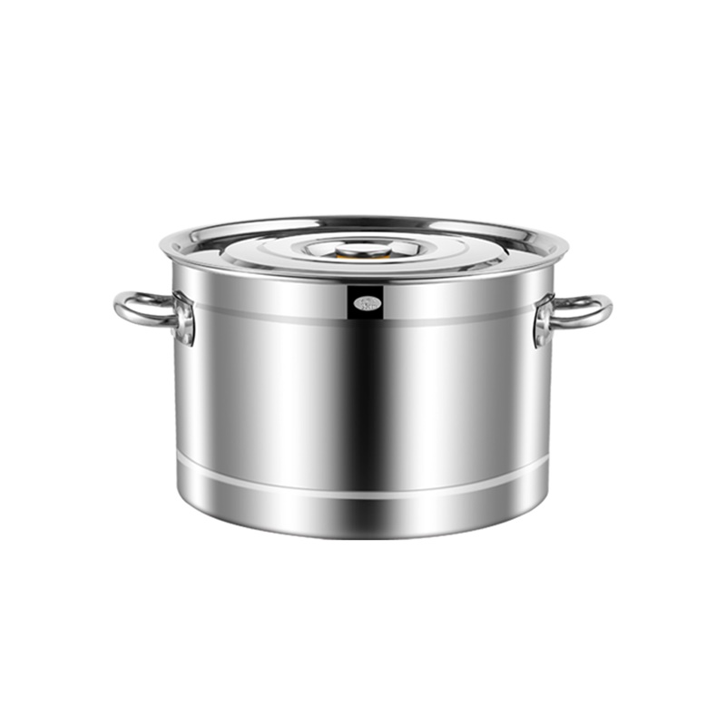 煮绿豆汤神器304不锈钢桶圆桶带盖汤锅商用汤桶加厚家用卤煮锅熬