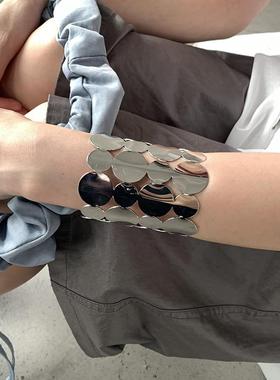 LONSLANACC金属圆片拼接手镯