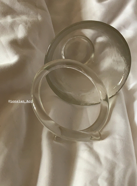 韩国ins树脂手镯百搭可叠戴装饰