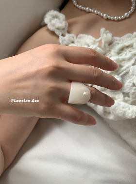 LONSLANACC树脂宽版戒指组合