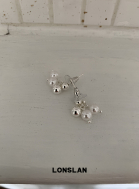 LONSLAN ACC 26早秋韩系精致圆球珍珠耳环小众高级感耳饰
