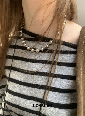 LONSLANACC拼接蝴蝶结项链