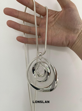 LONSLANACC环形吊坠长款项链