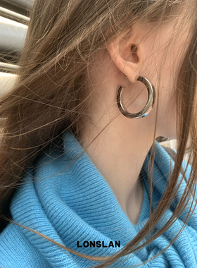 LONSLANACC形造型质感耳环