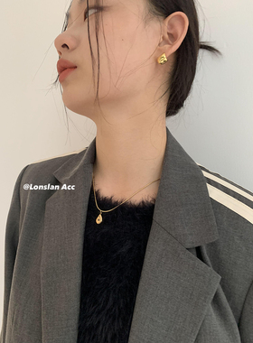 Lonslan ACC 9/9 10:00 NEW复古金属质感大气金色金属百搭 项链