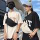 2026 New Large Capacity Chest Bag Men's Japanese Casual Simple Waist Bag Crossbody Bag Trendy Cool Ins Versatile Cosmetic Bag