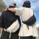 2026 New Large Capacity Chest Bag Men's Japanese Casual Simple Waist Bag Crossbody Bag Trendy Cool Ins Versatile Cosmetic Bag