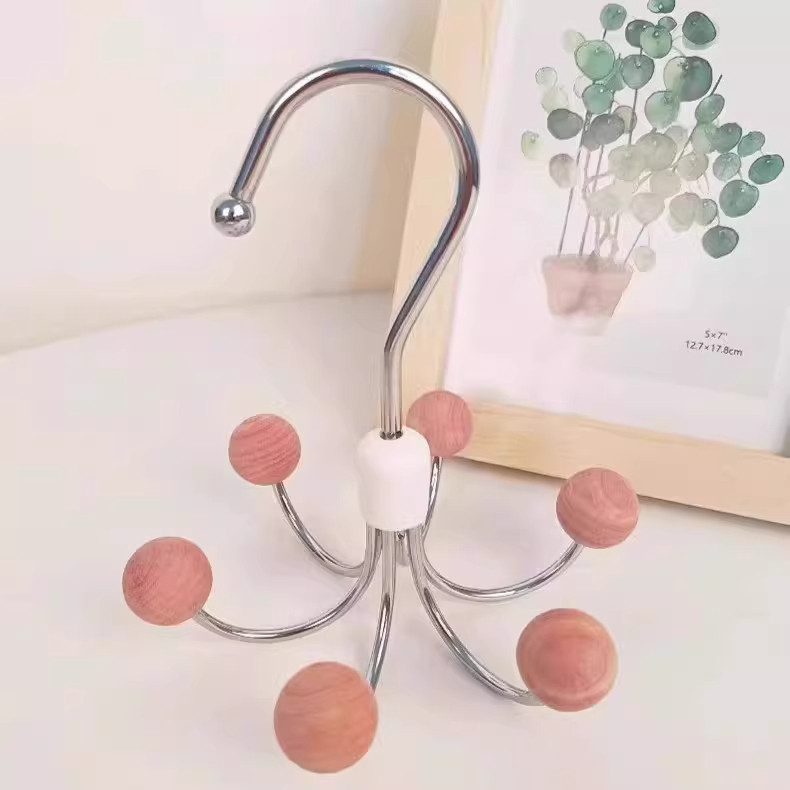 360°可旋转挂钩家用衣柜收纳神器多功能柜子挂帽子内衣六爪挂钩,淘宝优惠券,粉丝福利购,淘宝优惠卷