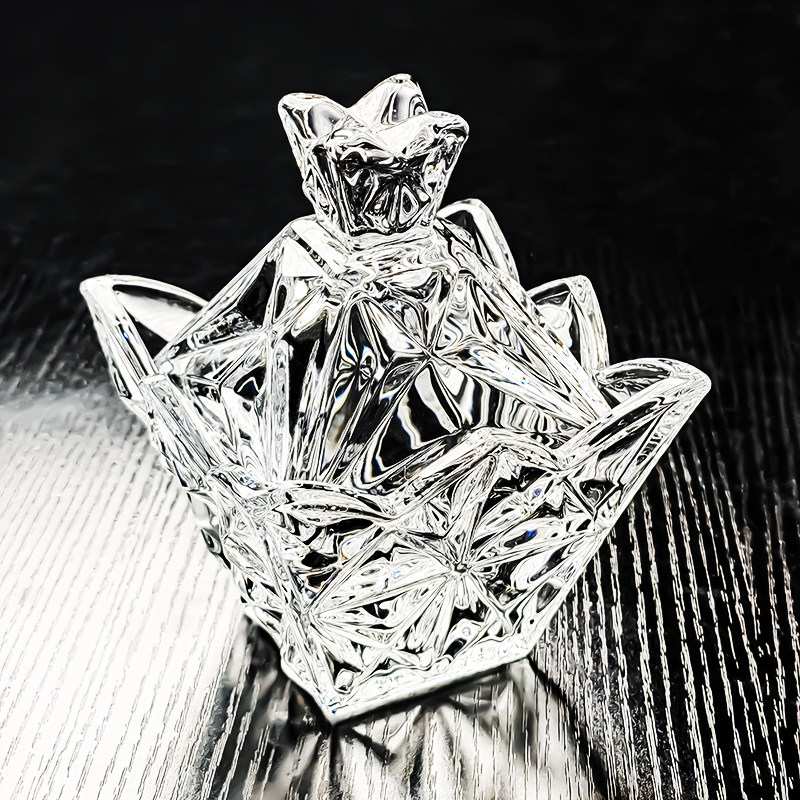 水晶玻璃碗带盖透明糖果罐高颜值水果盘容器首饰盒糖缸收纳盅器皿,淘宝优惠券,粉丝福利购,淘宝优惠卷