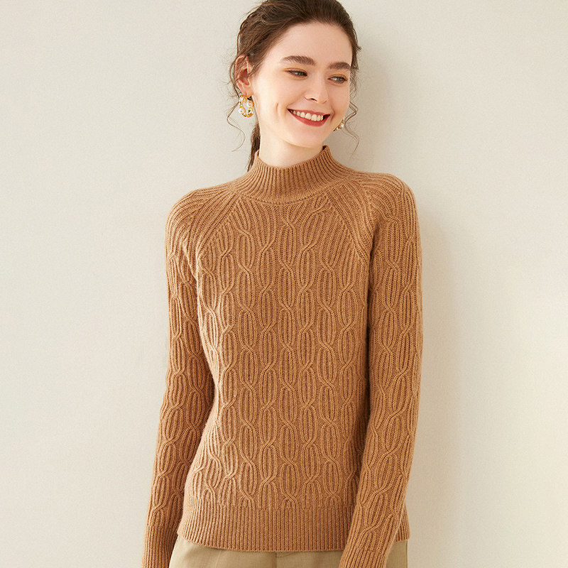 欧阿玛施2020秋冬羊绒衫亲肤打底衫 欧阿玛施女装毛针织衫