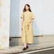 Imported Pima cotton semi-circle 2024 summer a-line skirt basic loose simple dress women's high-end sense
