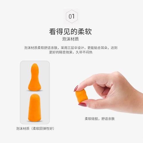 耳塞防噪音睡眠睡觉专用学生舒适侧睡工业工厂超级隔音降噪神器 - 图2