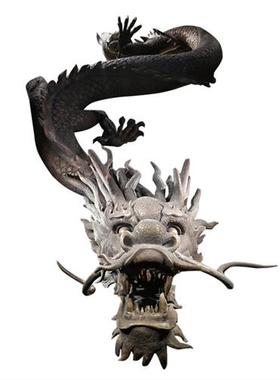 定制玻璃钢龙雕塑仿铜中国龙仿真立体龙模型火锅店墙壁挂门口装饰