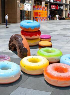 网红冰淇淋装饰品摆件仿真甜筒冰棒甜品店雕塑玻璃钢雪糕商场美陈