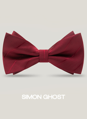 休闲领结SIMONGHOST红色