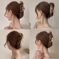 Pearl Streaming Su Grab Clip Rear Brain Spoon Hair Clip Hair Clip Hair Clip Female Summer Advanced Sensation Disc Hair Shark Clip Hair Clip