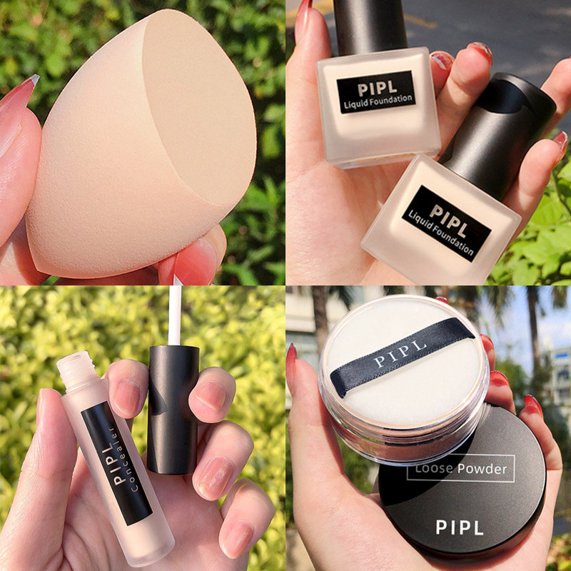 持久不脱妆旗舰店官方正品混粉底液 pipl化妆品粉底液/膏