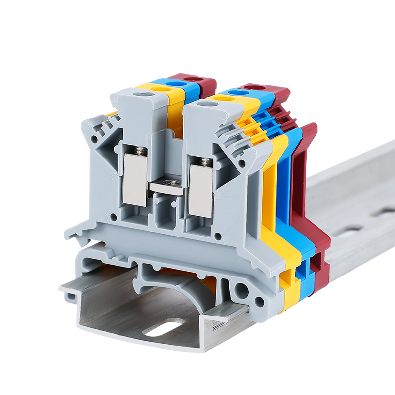 UK2.5b导轨式电压端子快速接线uk-5n-3n-6n-接线端子配套铜端子排