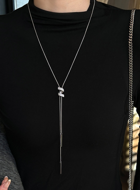 精致秋冬长款可调节毛衣链女新款