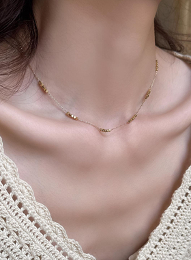 简约碎金子通勤职场百搭项链女款
