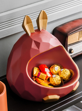 速发家用摆柜门口客厅玄关硬币收纳兔子鞋设件布意创置房间装饰品