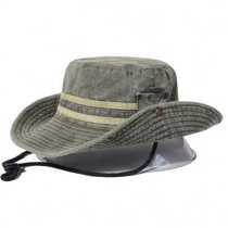 Brim Bucket Hat Outdoor Safari Summer Cap Cotton Bucket Hat